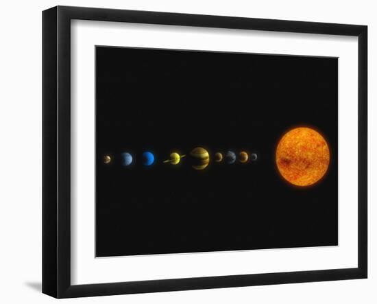 Solar System-Stocktrek Images-Framed Premium Photographic Print