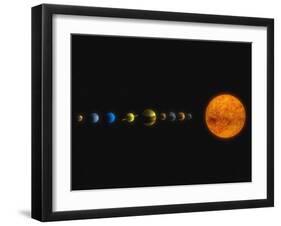 Solar System-Stocktrek Images-Framed Premium Photographic Print