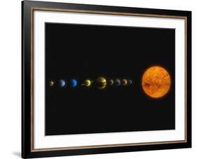 Solar System-Stocktrek Images-Framed Photographic Print