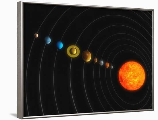 Solar System-Stocktrek Images-Framed Photographic Print