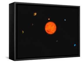 Solar System-Stocktrek Images-Framed Stretched Canvas