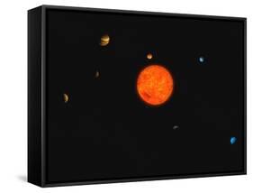 Solar System-Stocktrek Images-Framed Stretched Canvas