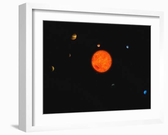 Solar System-Stocktrek Images-Framed Photographic Print