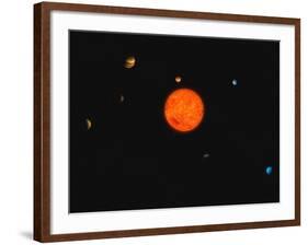 Solar System-Stocktrek Images-Framed Photographic Print