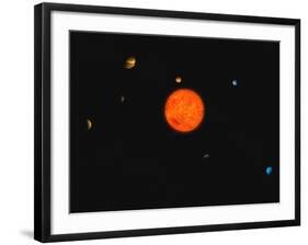 Solar System-Stocktrek Images-Framed Photographic Print