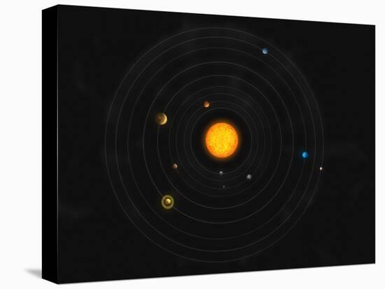 Solar System-Stocktrek Images-Stretched Canvas