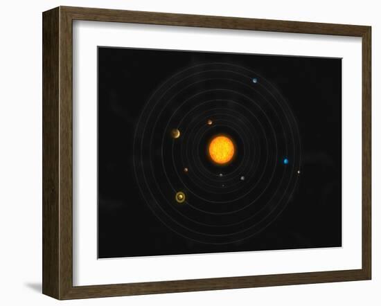 Solar System-Stocktrek Images-Framed Photographic Print