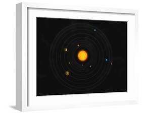 Solar System-Stocktrek Images-Framed Photographic Print