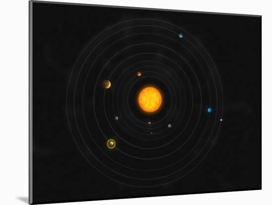 Solar System-Stocktrek Images-Mounted Photographic Print