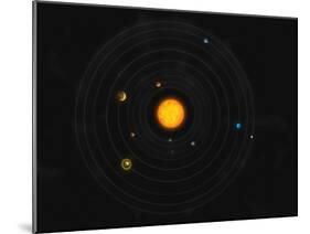 Solar System-Stocktrek Images-Mounted Photographic Print
