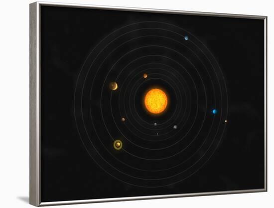 Solar System-Stocktrek Images-Framed Photographic Print