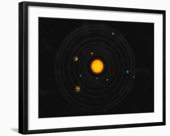 Solar System-Stocktrek Images-Framed Photographic Print