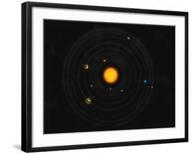 Solar System-Stocktrek Images-Framed Photographic Print