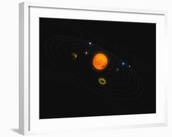 Solar System-Stocktrek Images-Framed Photographic Print