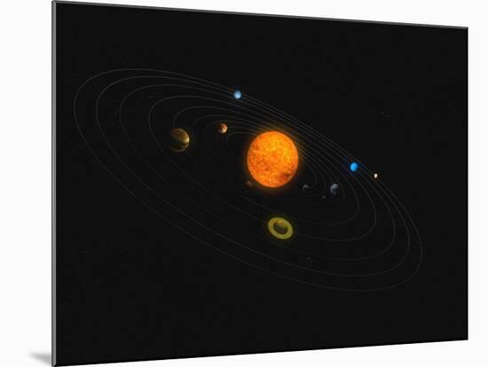 Solar System-Stocktrek Images-Mounted Photographic Print