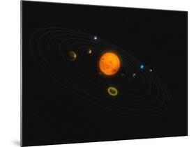 Solar System-Stocktrek Images-Mounted Photographic Print