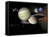 Solar System-Stocktrek Images-Framed Stretched Canvas