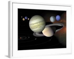 Solar System-Stocktrek Images-Framed Photographic Print