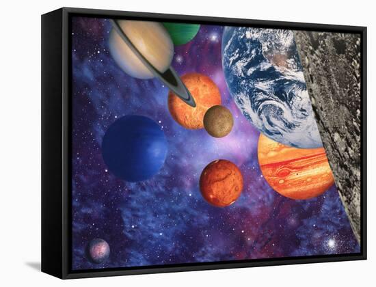 Solar System-Mehau Kulyk-Framed Stretched Canvas