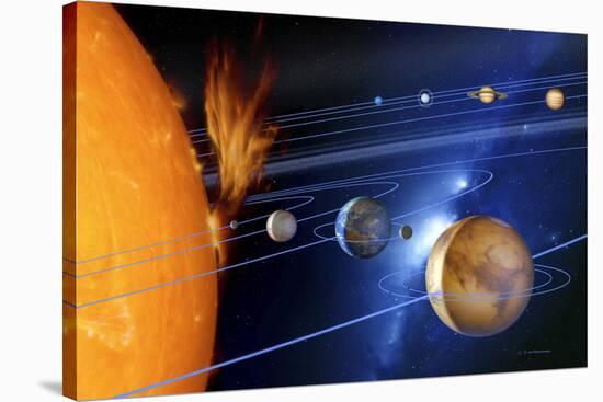 Solar System-Detlev Van Ravenswaay-Stretched Canvas