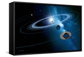 Solar System-Detlev Van Ravenswaay-Framed Stretched Canvas