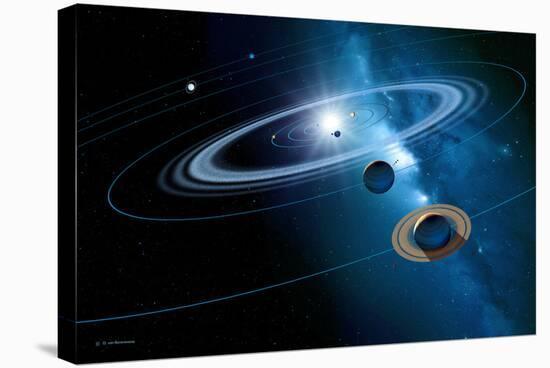 Solar System-Detlev Van Ravenswaay-Stretched Canvas