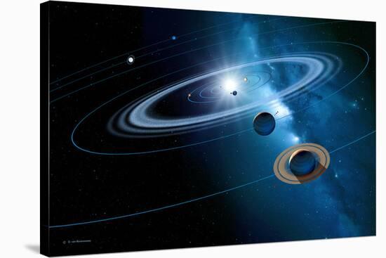 Solar System-Detlev Van Ravenswaay-Stretched Canvas