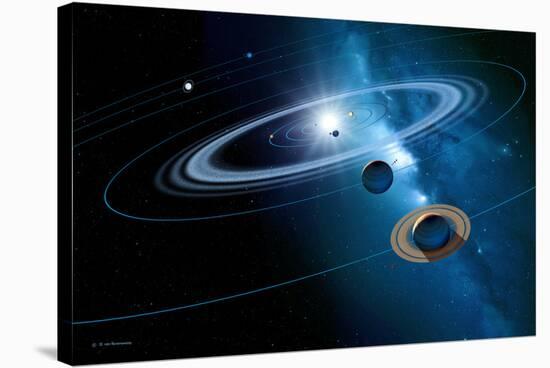Solar System-Detlev Van Ravenswaay-Stretched Canvas