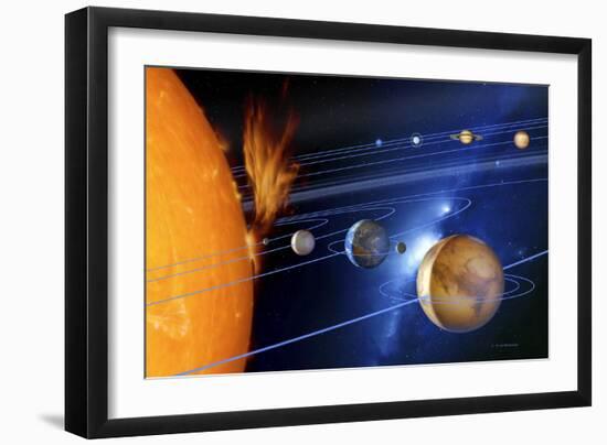 Solar System-Detlev Van Ravenswaay-Framed Photographic Print