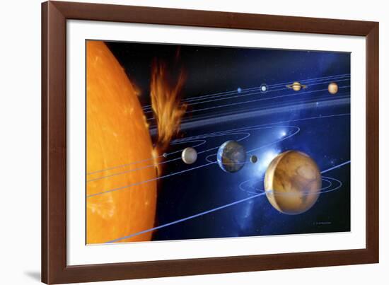 Solar System-Detlev Van Ravenswaay-Framed Photographic Print