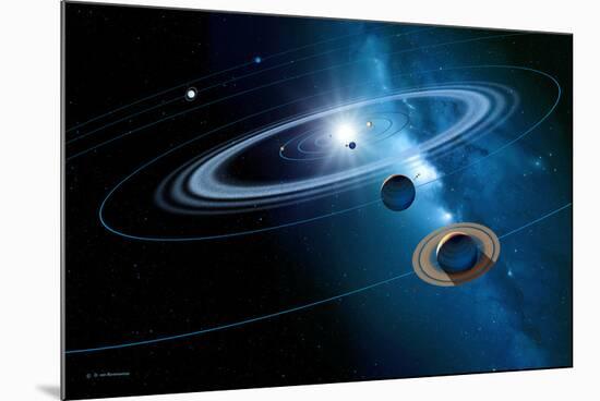 Solar System-Detlev Van Ravenswaay-Mounted Photographic Print