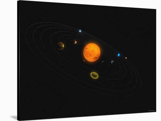 Solar System-Stocktrek Images-Stretched Canvas