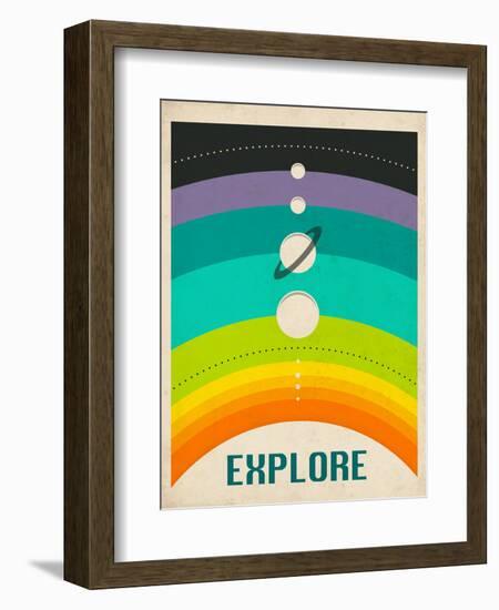 Solar System-Jazzberry Blue-Framed Art Print