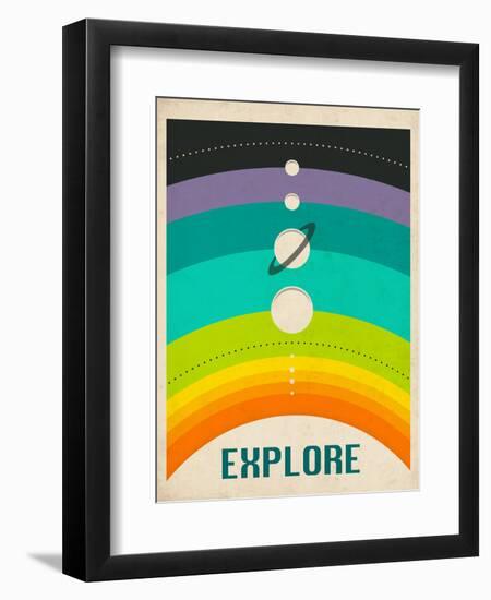 Solar System-Jazzberry Blue-Framed Art Print