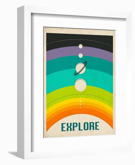 Solar System-Jazzberry Blue-Framed Art Print