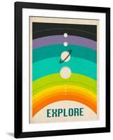 Solar System-Jazzberry Blue-Framed Art Print