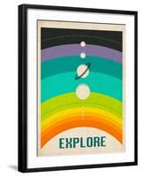 Solar System-Jazzberry Blue-Framed Art Print