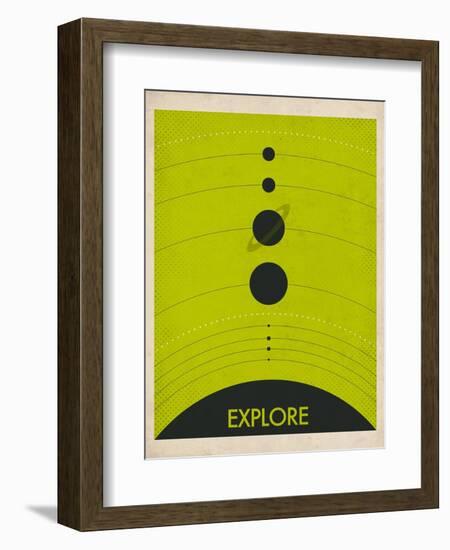 Solar System-Jazzberry Blue-Framed Art Print