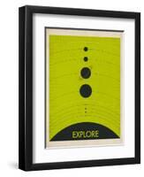 Solar System-Jazzberry Blue-Framed Art Print