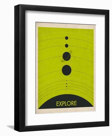 Solar System-Jazzberry Blue-Framed Art Print