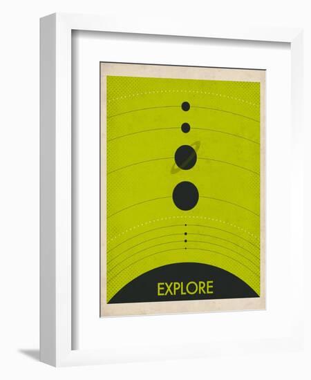 Solar System-Jazzberry Blue-Framed Art Print