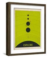 Solar System-Jazzberry Blue-Framed Art Print