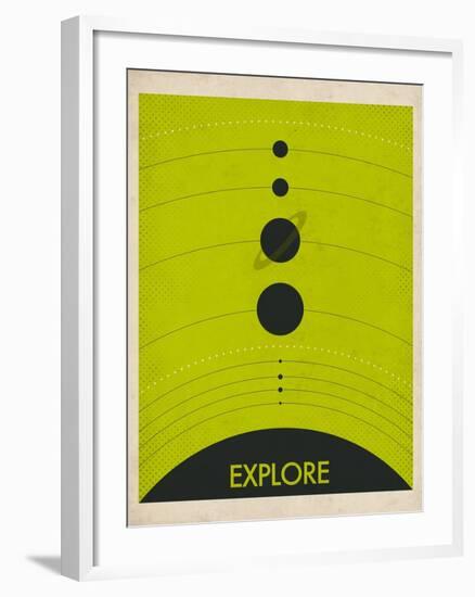 Solar System-Jazzberry Blue-Framed Art Print