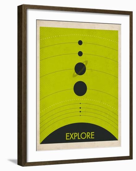 Solar System-Jazzberry Blue-Framed Art Print