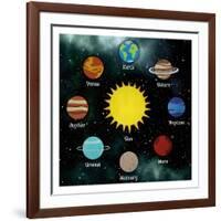 Solar System-Marcus Prime-Framed Art Print