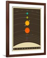 Solar System-Jazzberry Blue-Framed Art Print