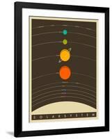 Solar System-Jazzberry Blue-Framed Art Print