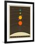 Solar System-Jazzberry Blue-Framed Art Print