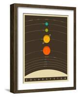 Solar System-Jazzberry Blue-Framed Art Print