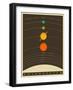 Solar System-Jazzberry Blue-Framed Art Print